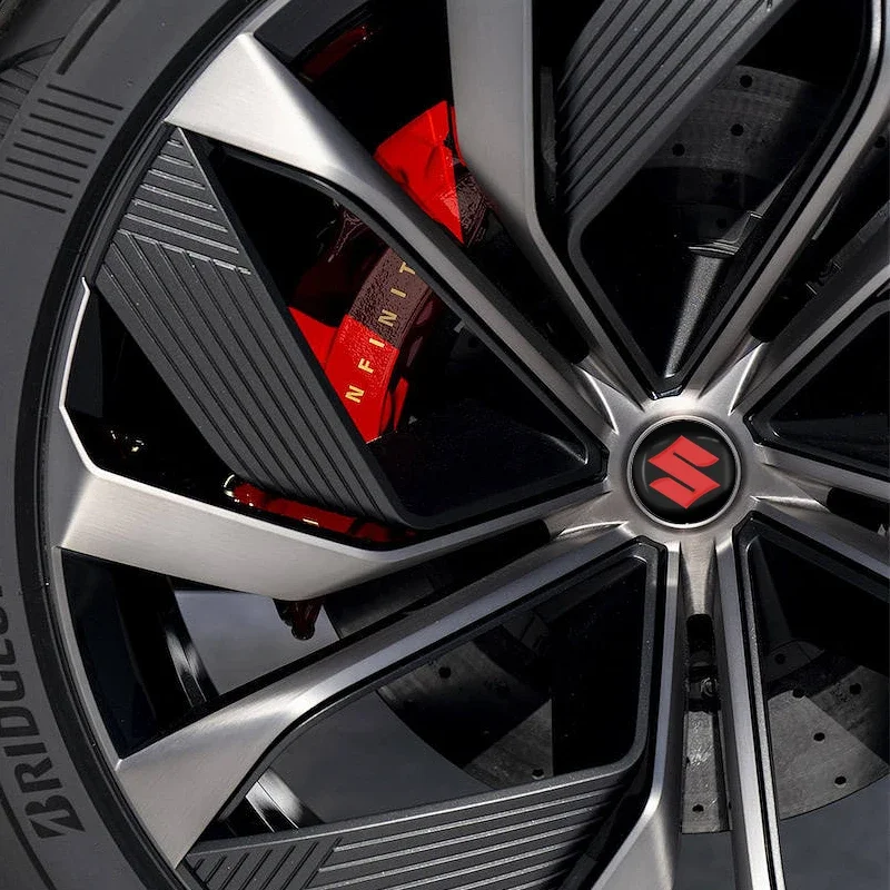 4 قطعة غطاء مركز عجلة السيارة محور السيارة قبعات اكسسوارات لسوزوكي سويفت الساموراي فيتارا SX4 جيمي ألتو كايزر Ingnis DZire IGNIS