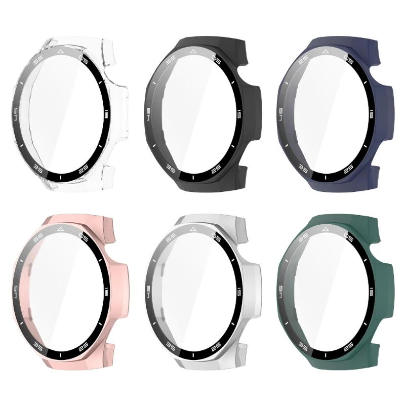 

46mm Watch Shielding PC+Glass Water Bumper Watch Cover Scale for Watch GT5
