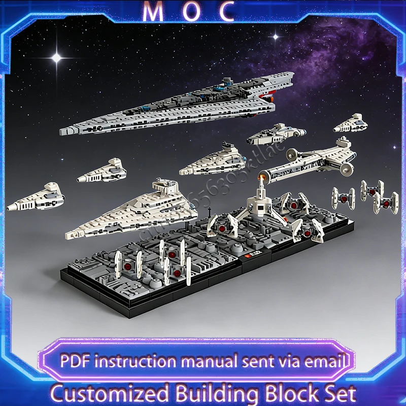 

2478 деталей, серия War Series, микро-диорама, серия "Флот", финальная версия MOC, конструктор, модель для самостоятельной сборки, игрушки, подарки на праздники для детей