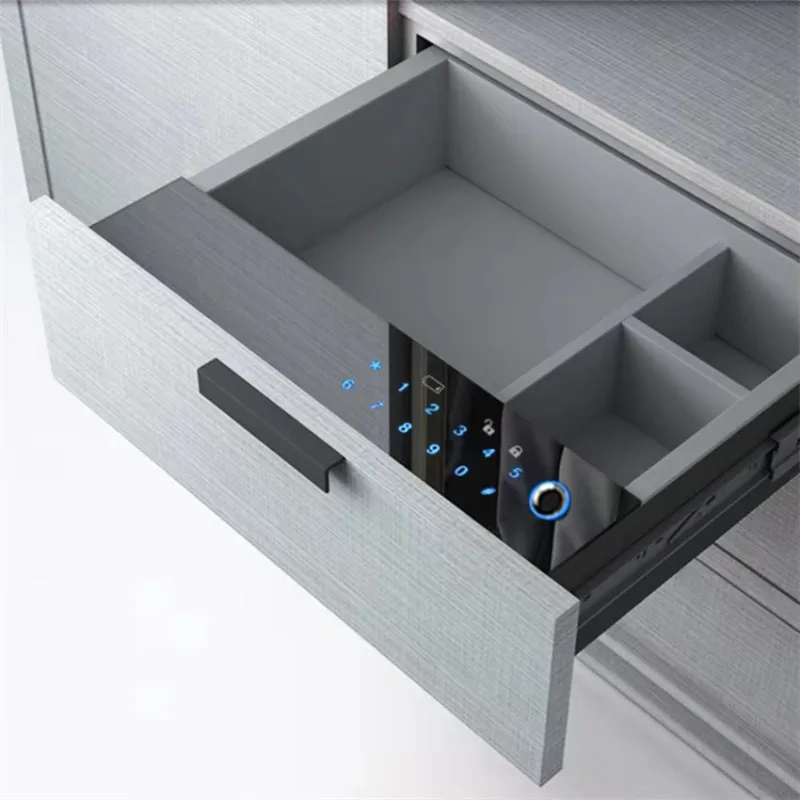 Made in China Smart Fingerprint Jewelry Safe Hidden Drawer Safe Box Wardrobe Jewelry Safety