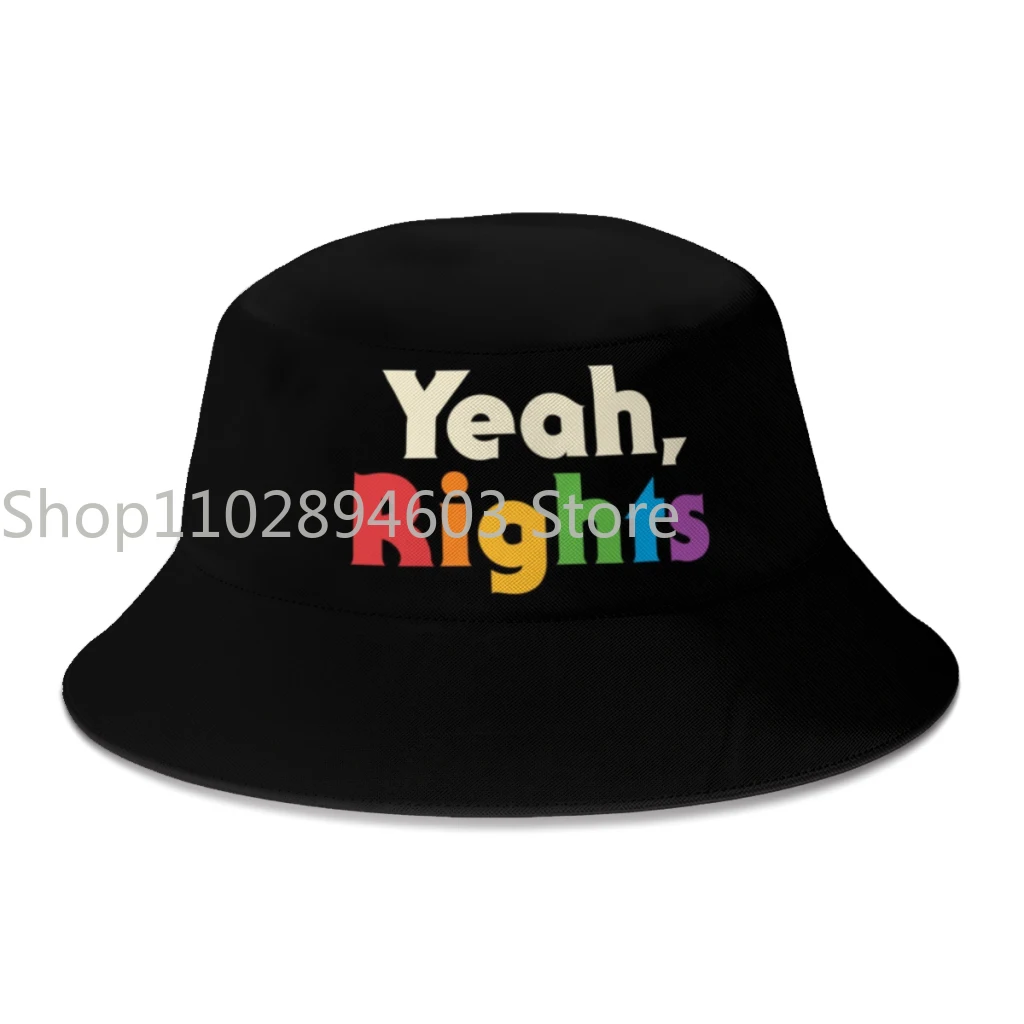 2024 New Summer Pride Yeah Rights Bucket Hat for Unisex  Beach Foldable Bob Fisherman Hats  Panama