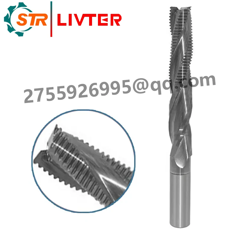 Woodworking 3-blade rough miller, spiral grooving, trimming, tungsten carbide alloy, material cutting, Solid Tungsten Carbide