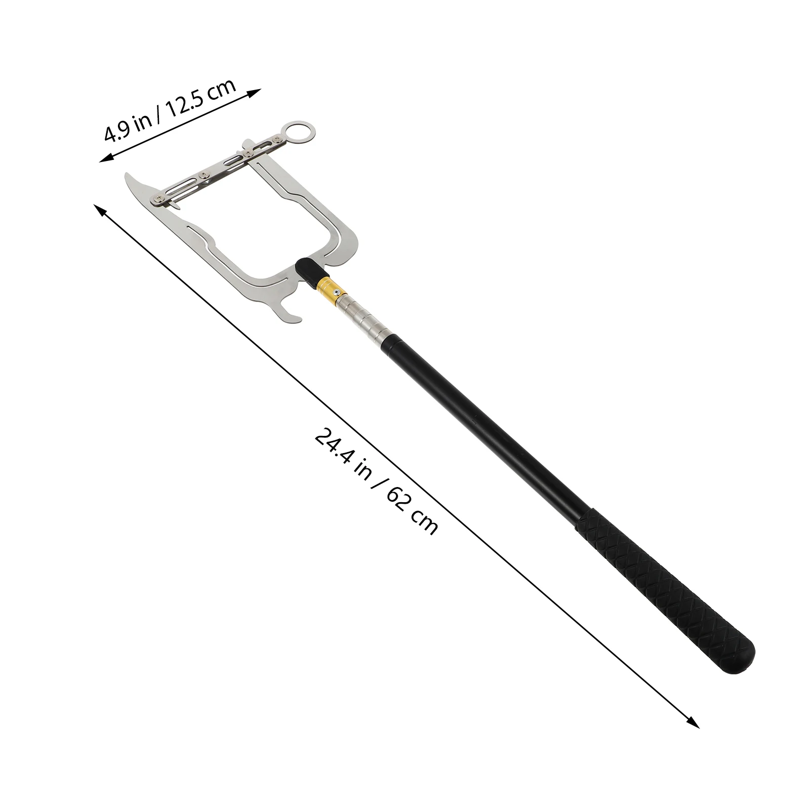 

Boat Hook Telescopic 40cm to 140cm Stainless Steel Heavy Duty Multifunctional Docking Tie Rope Anchor Puller Storage
