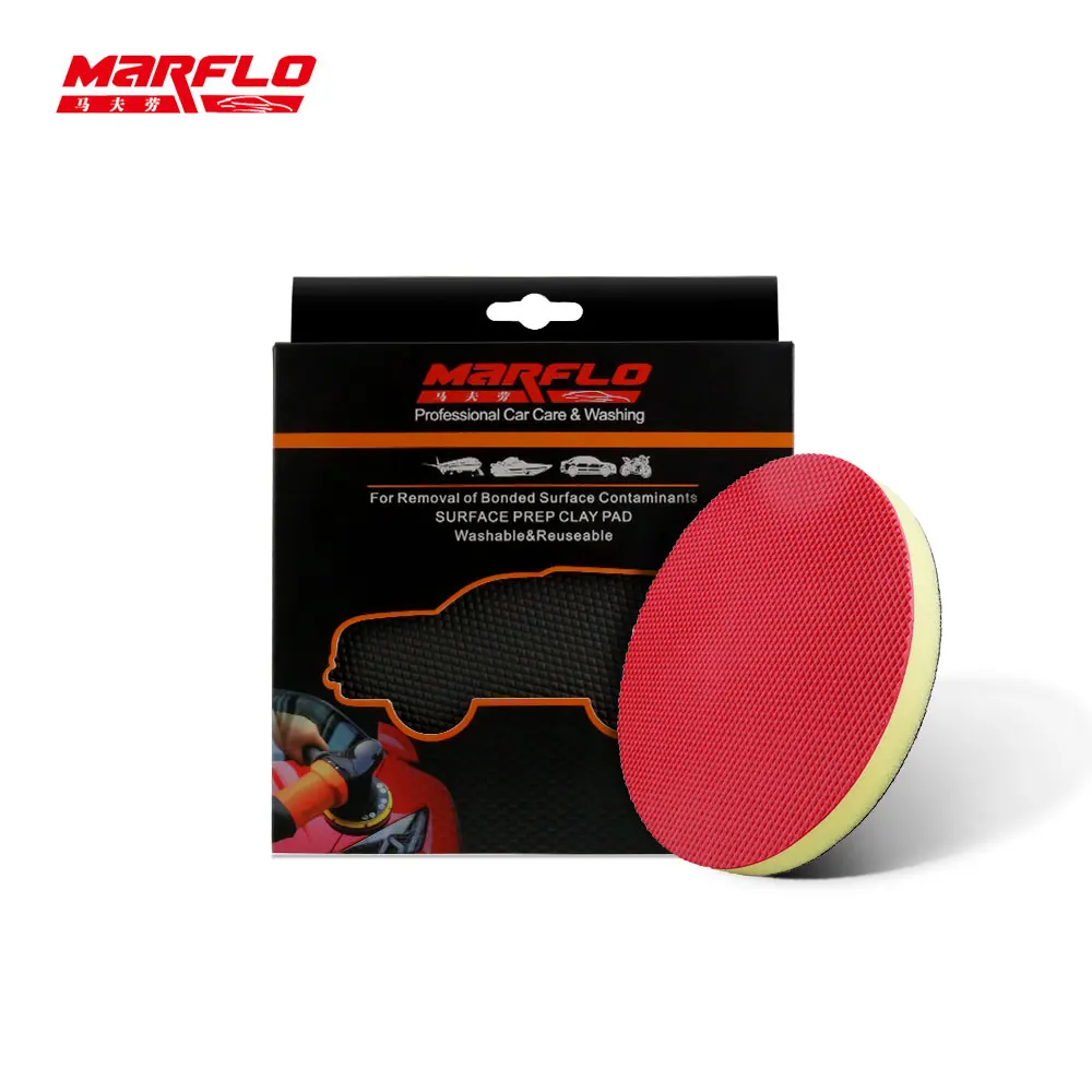 130mm Marflo Car Clean Sponges Wash Mud Magic Clay Bar Pad Paint Care Detailing Auto Polishing Waxing Applicator