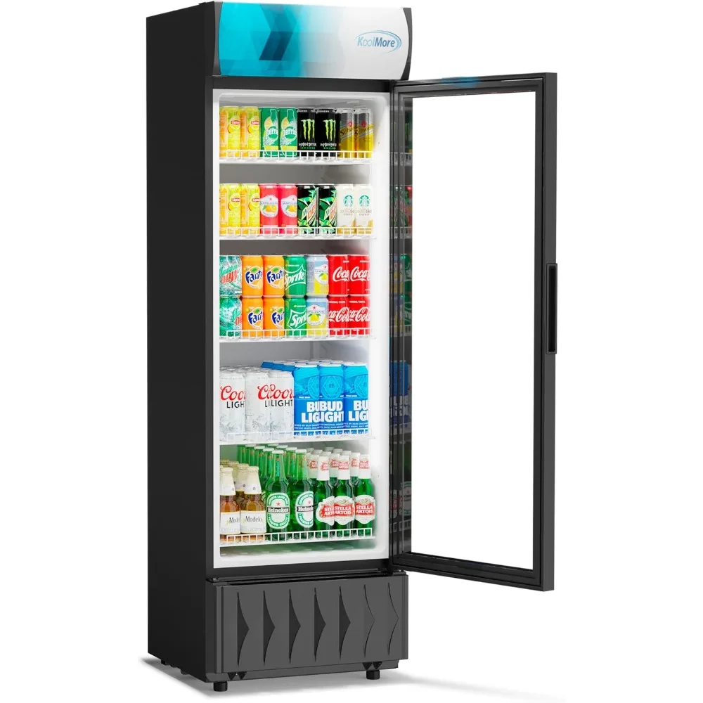 Display-Refrigerator, 9 cu.ft. Single Swing Door, Black