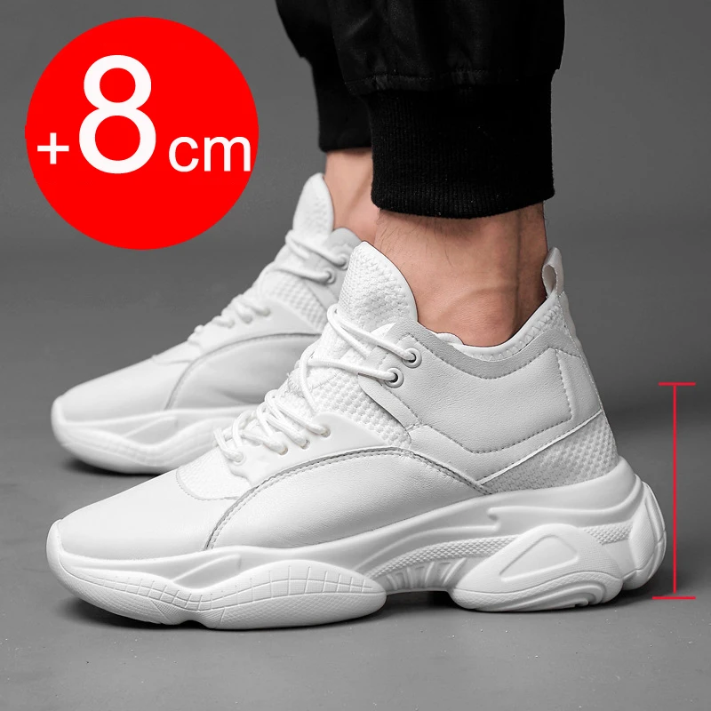 

Men Elevator Shoes Height Increase Sneakers shoes for men 10cm sports casual shoes invisible inner heightening shoes for men 8cm