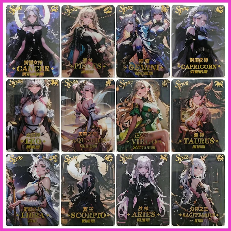 

Anime Goddess Story Rare Limited SP Collectible Card Artemis Hermes Apollo Uranus Venus Helen Hades Toys for boys Birthday Gift