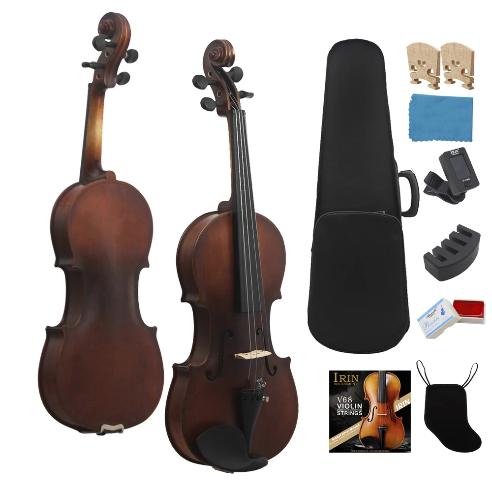 

Astonvilla Violin Professional 4/4 Maple Acoustic Violin Set with Case Bow Strings Shoulder Rest Tuner Parts Violin Instrument