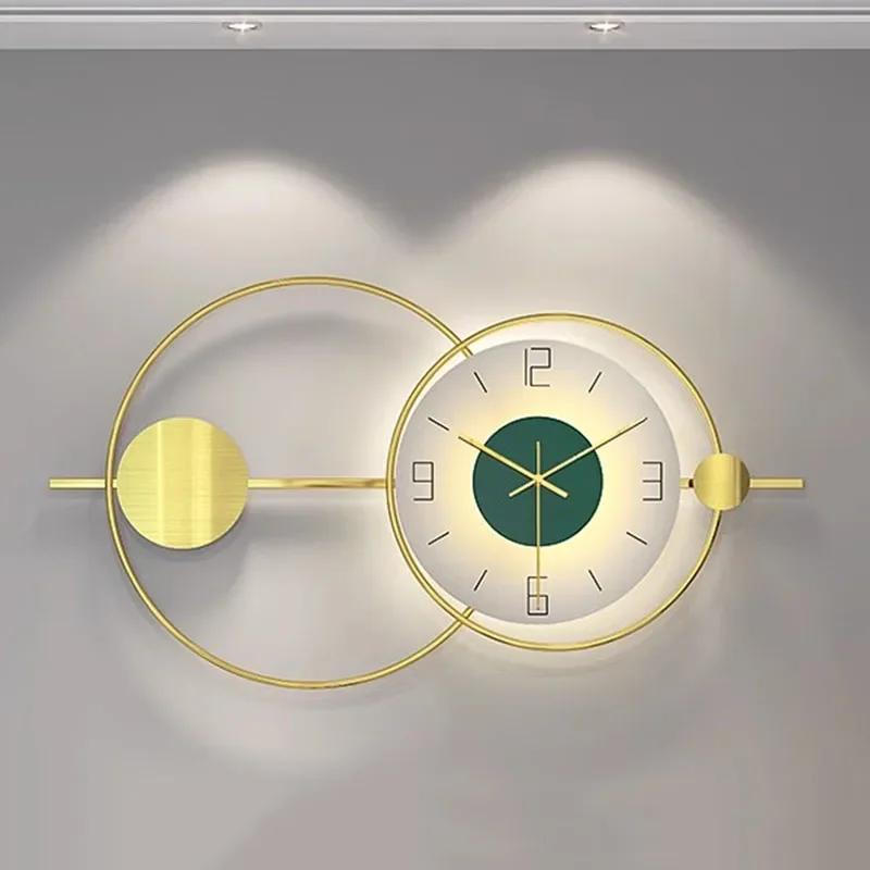 

Design Interior Clock Wall Art Mural Big Size Vintage Aesthetic Wall Clocks Metal Wall Art Round Xenomorph Horloge Home Decor