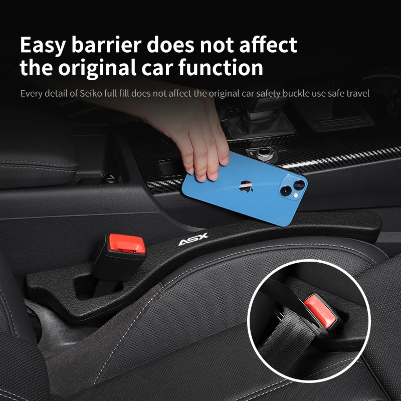 2Pc Car Seat Gap Plug Seam card seam leak-proof strip Seat Gap Anti-drop Filling Strip For Mitsubishi Asx 2011 2018 car Interior