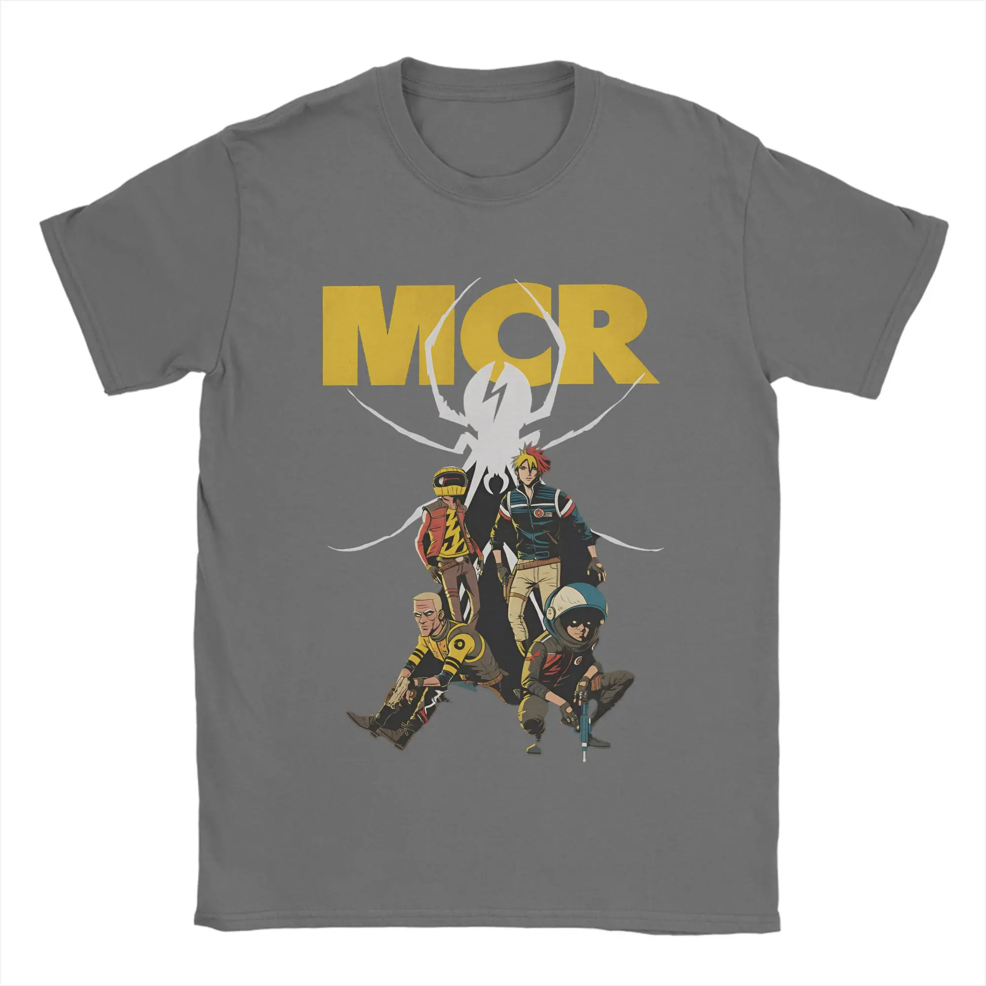 My Chemical Romance MCR Rock-Musik-T-Shirt, Sommer-Harajuku-T-Shirts für Herren, Baumwolle, Rundhalsausschnitt, Übergröße 5XL, Oberteile, T-Shirts, Kurzarm-Tops. – Detail 5