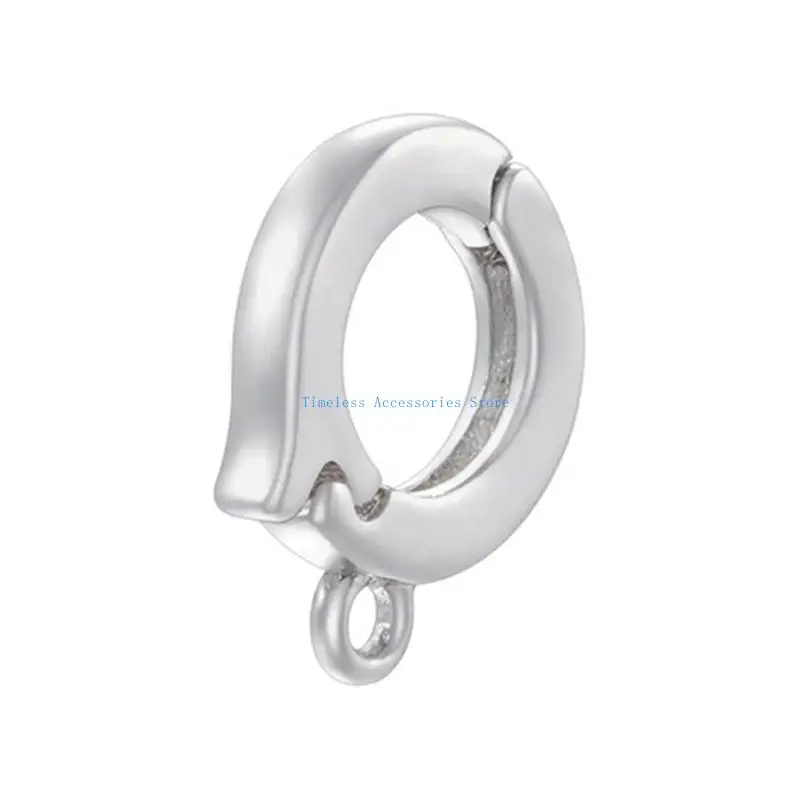 97QE موصلات مشبك دفع عصرية مزينة بالزركونيوم محسن باللؤلؤ الصغير لمستلزمات صناعة الأساور #1