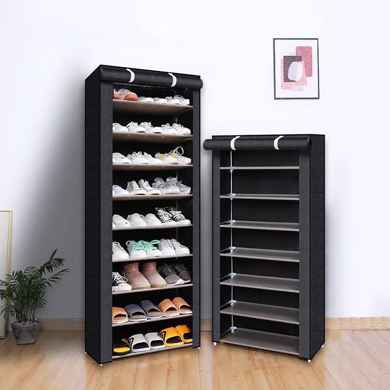 

6/8/10Layers Dustproof Shoe Cabinet Multilayer Minimalist Nonwoven Shoe Rack Organizer Home Furniture Space-saving Organizer