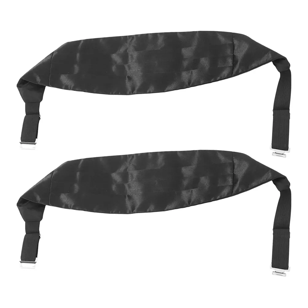 

2Pcs Mens Tuxedo Accessories Cummerbund Adjustable Waistband Elegant Solid Color For Formal Occasions And Weddings
