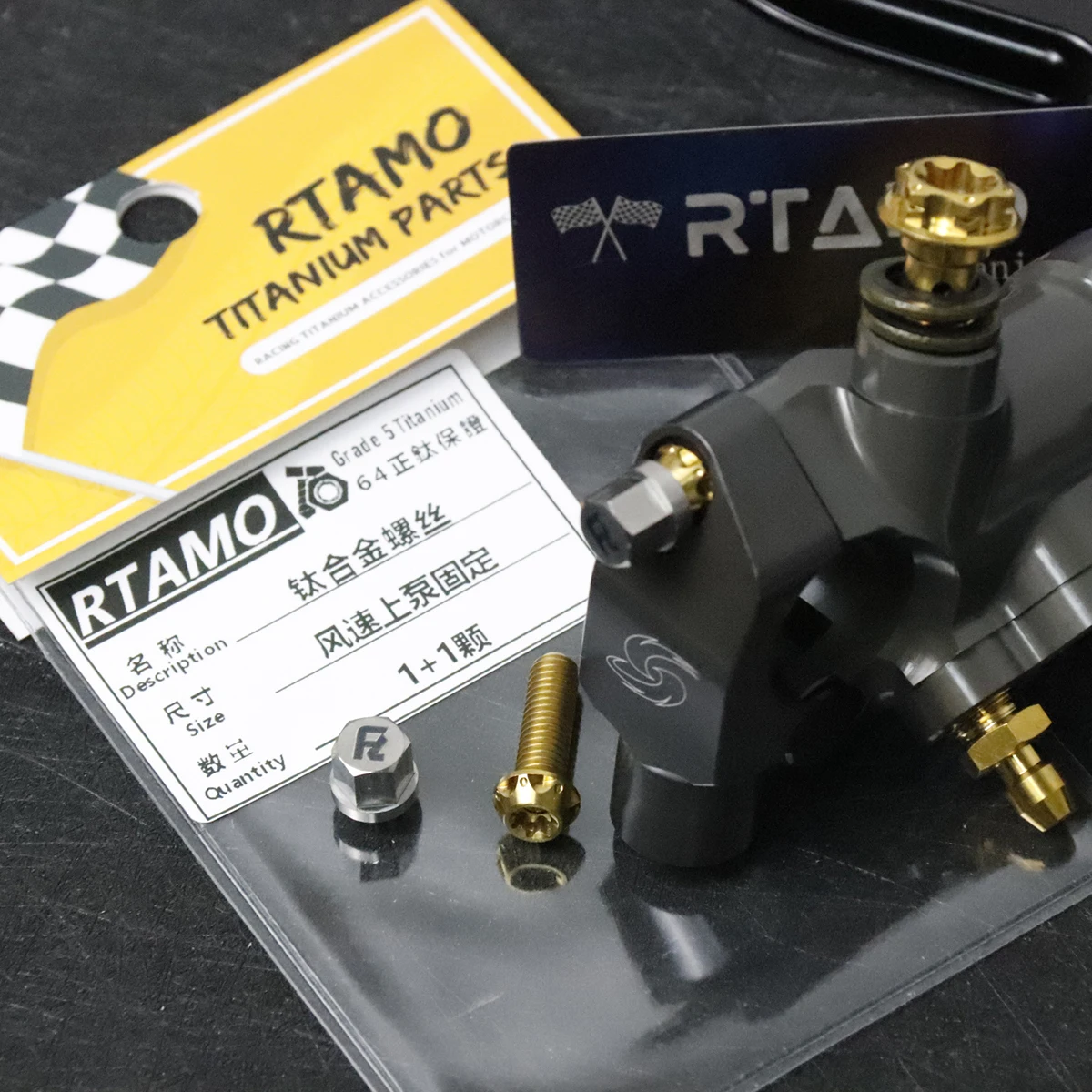 RTAMO M6X15/20/25/30 mm Gr5 Titan-Diebstahlschraube für Motorrad-Modifikation, hochfester Sicherheitsverschluss (1 Satz) – Detail 4