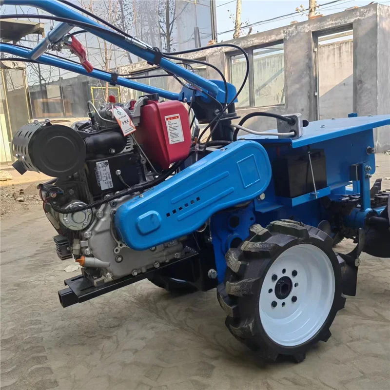 Hand Control Diesel Trencher For Safe And Long-Distance Operation Farm Irrigation Channel Ditcher Water Trench Digger
