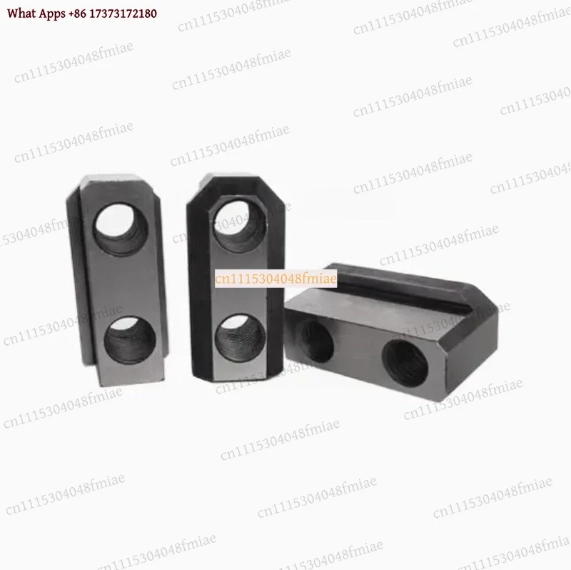 Hydraulic 3-Jaw Chuck T-Block 5/6/8 Inch Hollow Solid Soft Jaw Valve Connection Block T-Shaped Block Universal Accessory