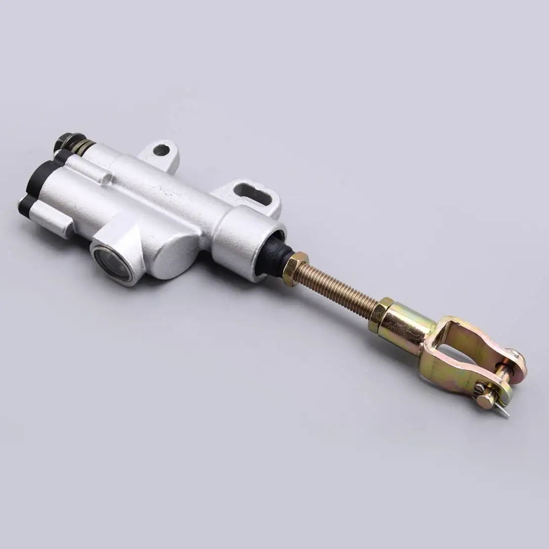 

Silver Universal Rear Foot Hydraulic Master Cylinder Brake Pump for Motorcycle Motorbike ATV Dirt Bike Go Kart Scooter