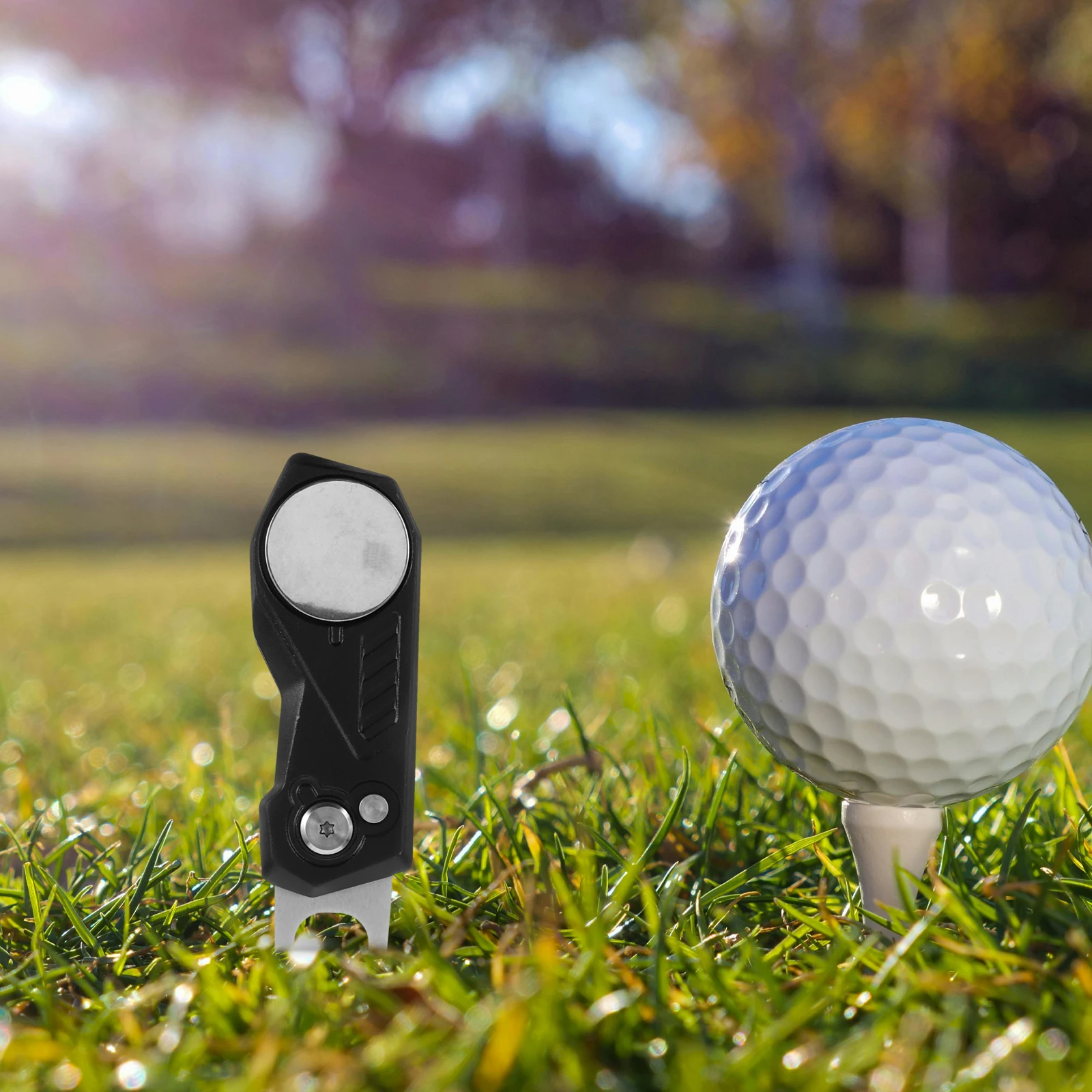 

Golf Fork Accessories Divot Tool Golfing Repair Tools Turf Ball Forks Pitch Mark Repairer