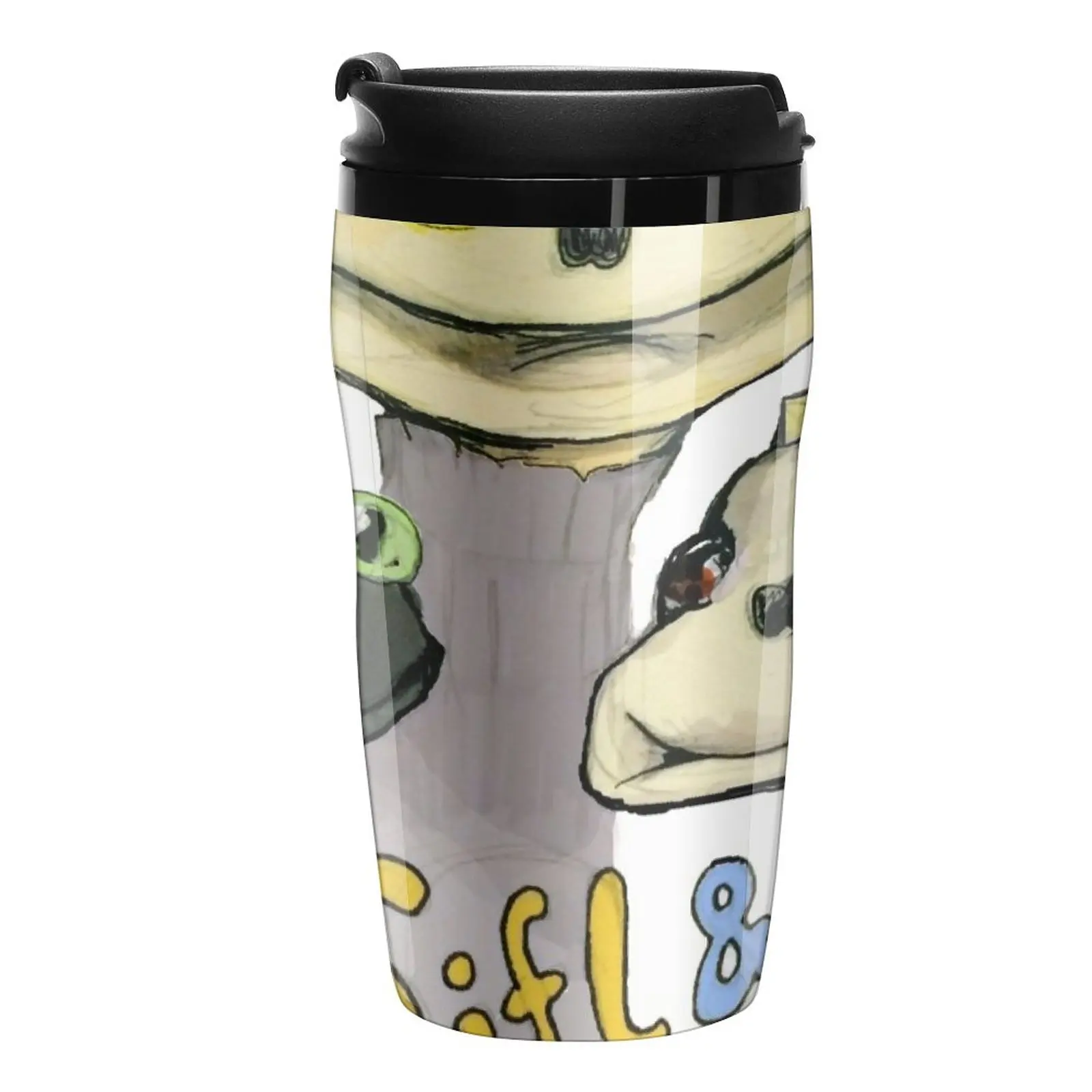 

New SIFL AND OLLY -- AND CHESTER Travel Coffee Mug Cup Of Coffee Glasses For Coffee Unusual Tea Cup