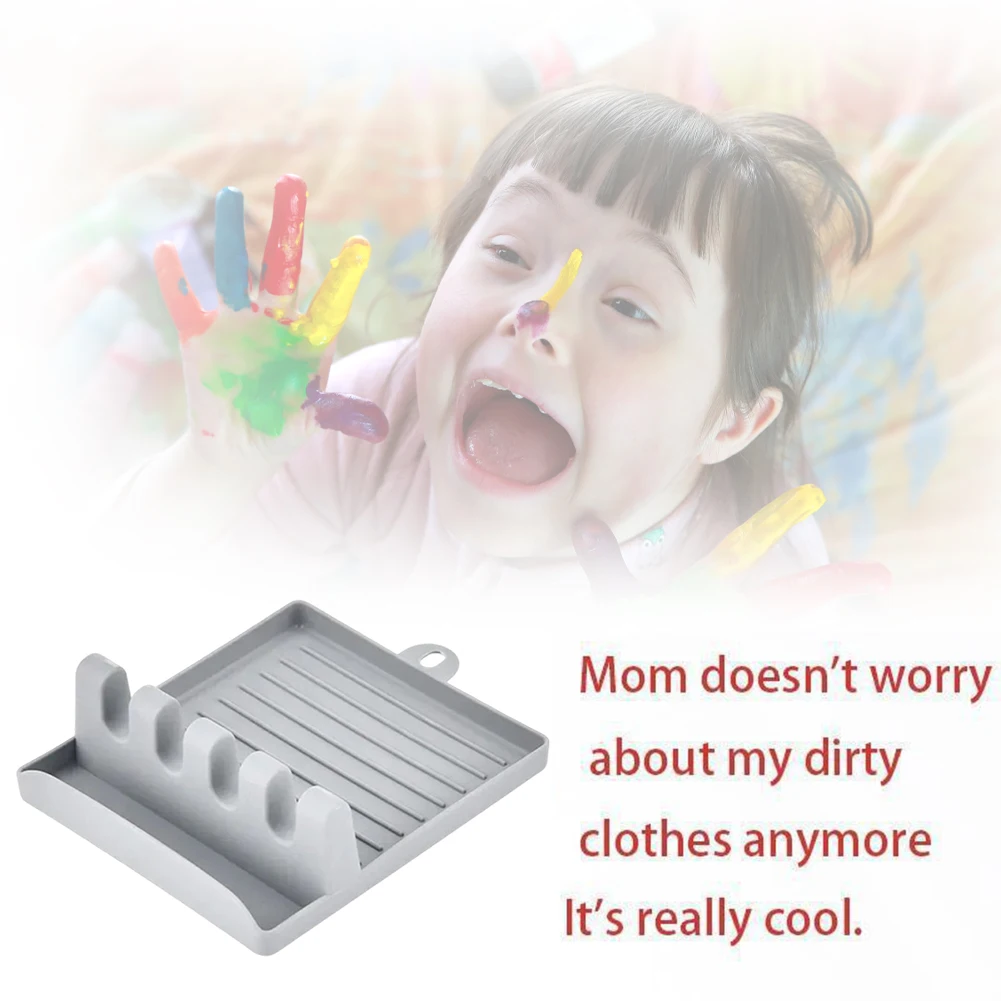 4-слотовый держатель для кистей для масляной живописи, компактный держатель для ручек для рисования, лоток, подставка для ручек для рисования для профессиональных художников