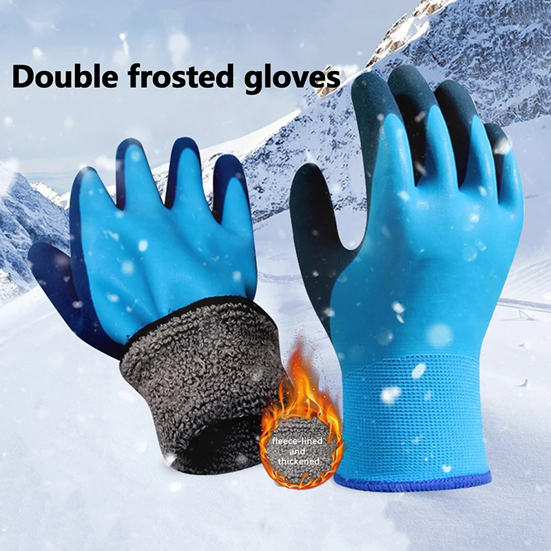 1 paar Latex Werkhandschoenen Terug Waterdichte Naadloze Voering Palm Gecoate Veiligheid Beschermende Handschoenen DIY Tuin Bouw Auto Werk