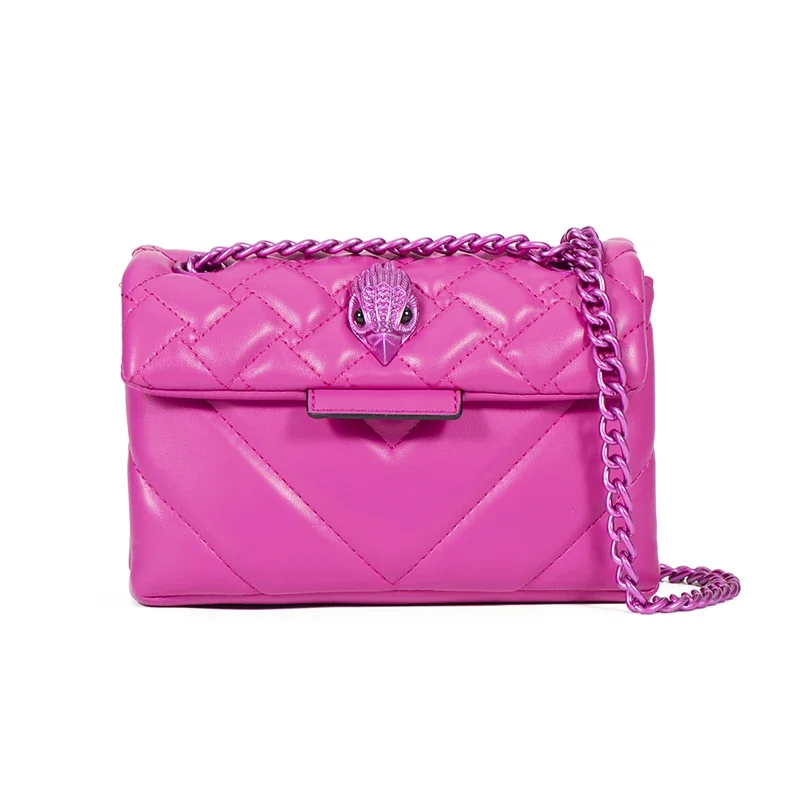 Luxury Design Women Handbag Pink Eagle Hardware Lady Purse Phone  Bag Square Bag In Rhomboid Shape Cross Body Bag Shoulder Bag