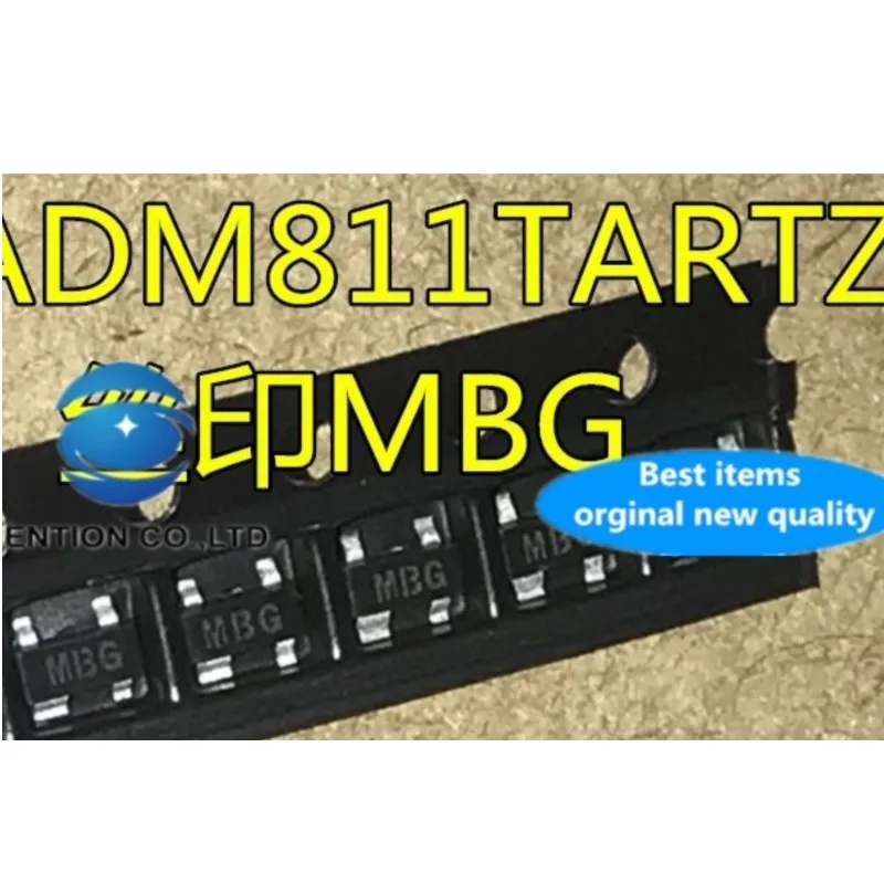 10PCS ADM811T ADM811TARTZ  Silkscreen MBG SOT143 in stock 100% new and original