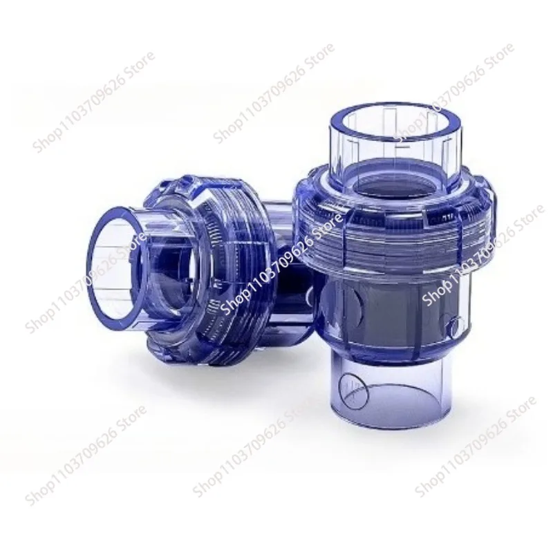 UPVC Single Union Check Valve 20 63mm Transparent Non Return for Irrigation System