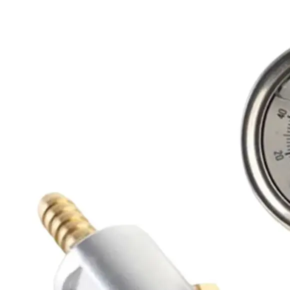1/8 NPT Fuel Pressure Gauge Filled Polished Case 0-160 Psi Adaptor Kit Car Accessories