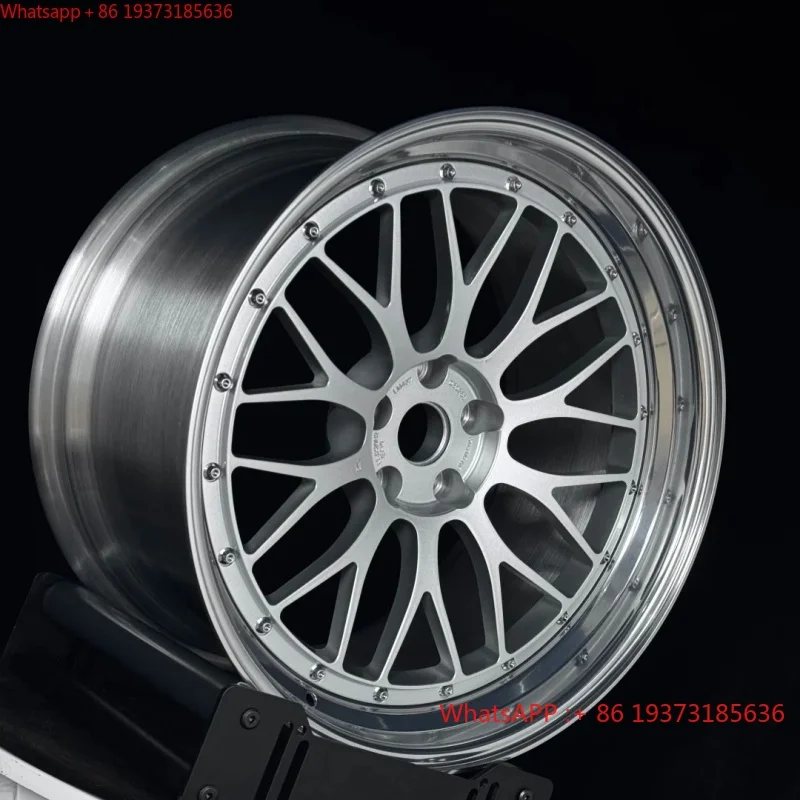 LZT-285 2-piece Multi-spoke Wheel Crown New 5-hole19 20 21inch Deep Disc Aluminum with Triple Chrome 5x112 5x130 Profile for M2