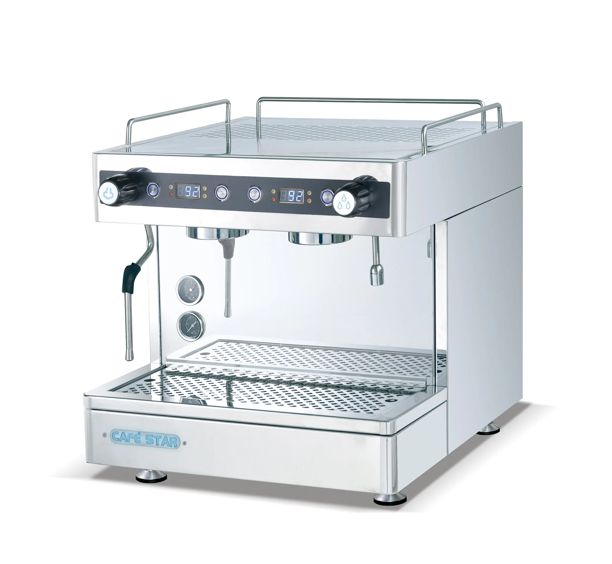 

Commercial High Efficiency Stainless Steel Vintage Coffee Machine with Steam