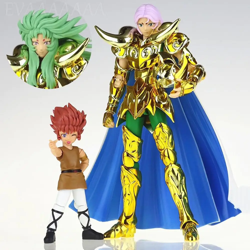 

In Stock CS Model Saint Seiya Myth Cloth EX Aries Mu Include Metal Corner / Shion head Knights of the Zodiac Action Figure Toys