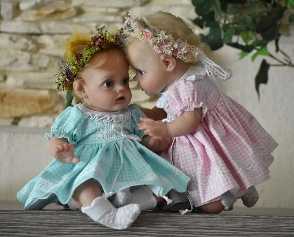 

30CM Already Painted finished doll reborn Baby Flo fairy Elf bebe doll lifelike real touch mini doll 3D Skin with Visible