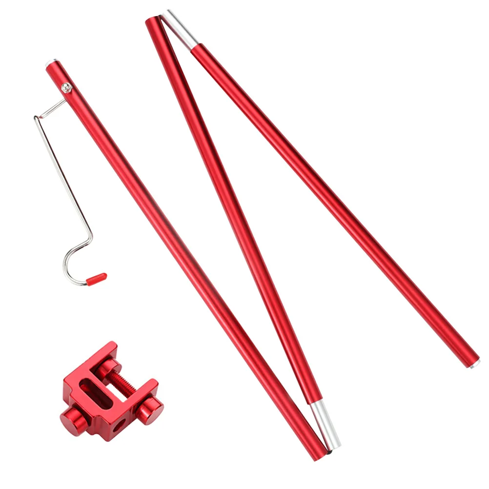 في الهواء الطلق طاولة تخييم حامل مصباح للطي سبائك الألومنيوم عمود إضاءة مستقر دائم عمود مصباح طاولة خارجية فانوس حامل التخييم