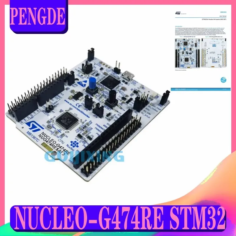 NUCLEO-G474RE STM32 Nucleo-64 development board with STM32G474RET6 MCU supports Arduino and ST morpho connectivity