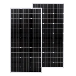 Rigid Glass Solar Panel 150W / 300W Monocrystalline Cell PV Photovoltaic Module 12v 24v Battery / plug and play system Home Car