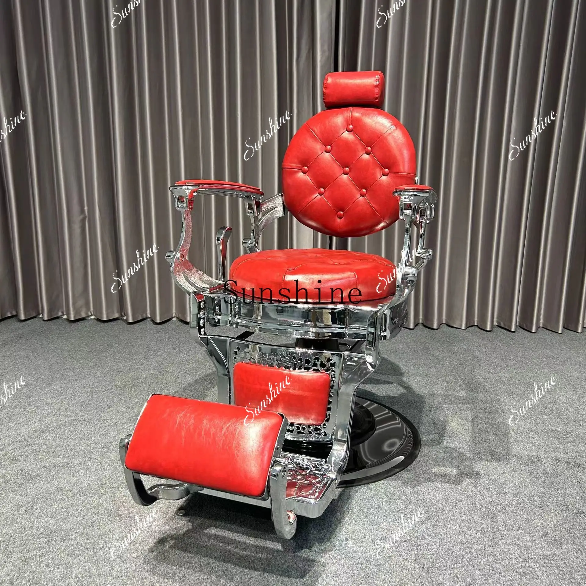Oil chair shave down hair cut men simple modern  FT