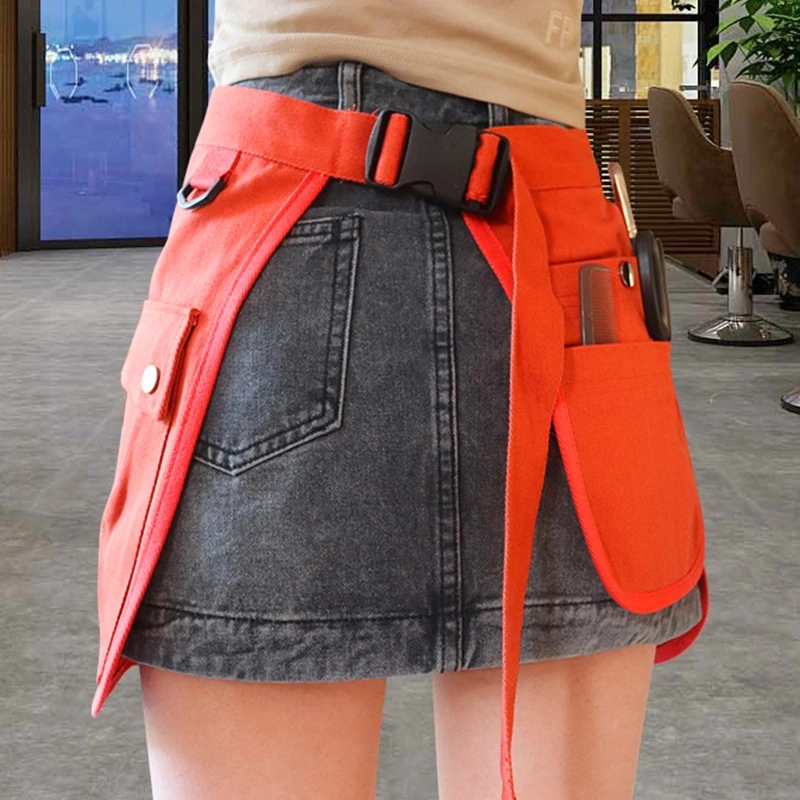 H55A Garden Tool Belt Gardening Apron Utility Belt for Home Improvement Housekeeping Half Waist Canvas Apron for Home