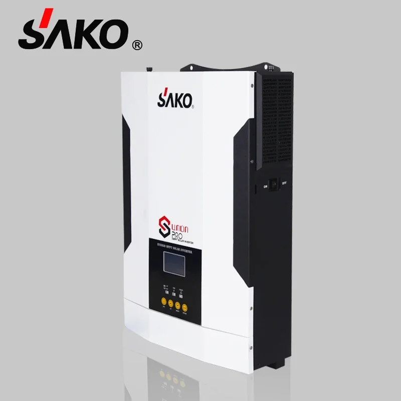 Sako Sunon Pro 3Kw 5.5kw 100A Mppt Kontroler ładowarki Czysta fala sinusoidalna Inwerter Off Grid 5Kw Hybrydowy falownik solarny