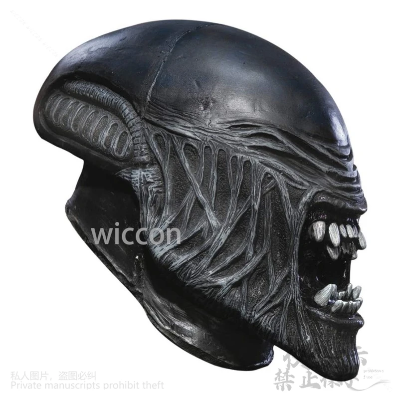 2024 Anime Movie Halloween Venom Mask Scary Exorcist Latex Mask Black Demon Headgear Halloween Party π로윈복장 COS Costume Dress Up