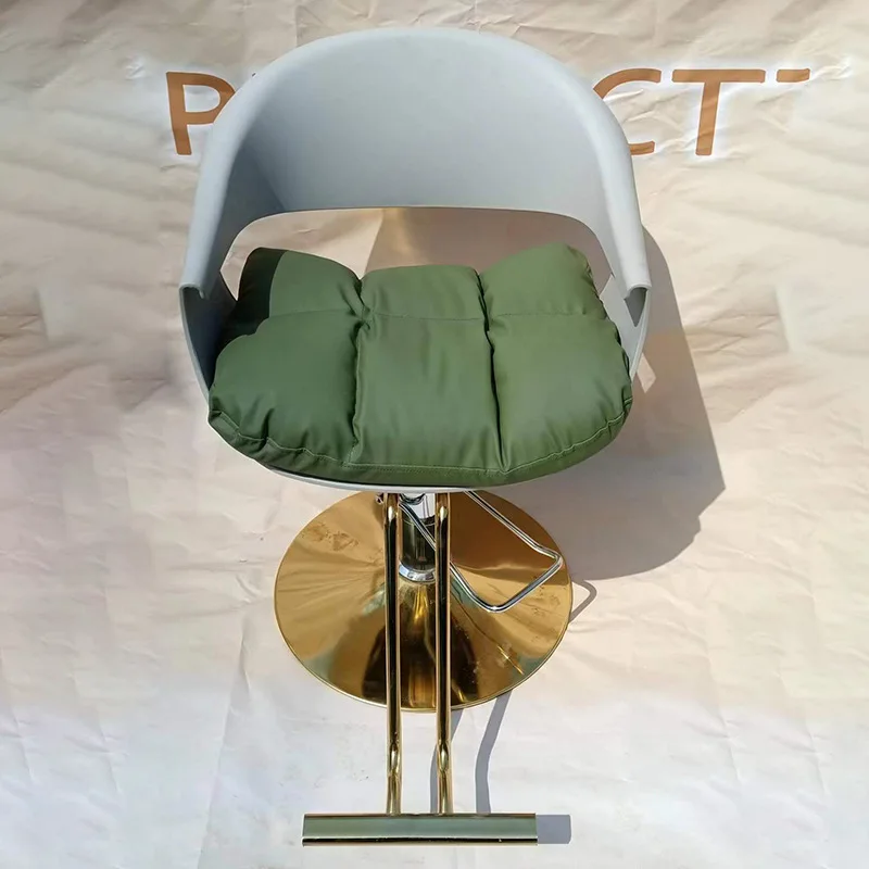 

Удобное модное парикмахерское кресло, минималистичное легкое роскошное красивое парикмахерское кресло на колесиках, современная мебель для салона Silla XYBC