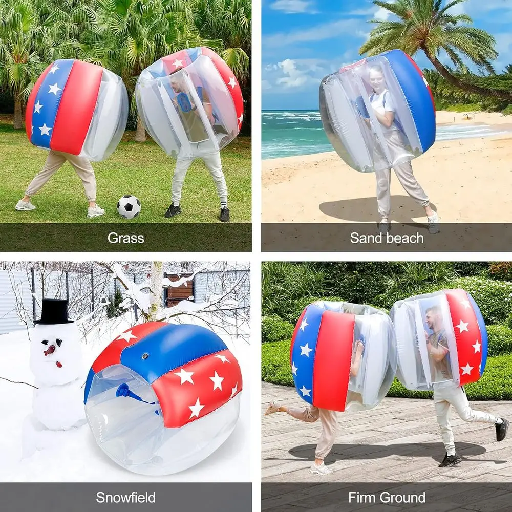 عبوة من كرات ممتصة للصدمات للبالغين والمراهقين، كرة هامستر بشرية قابلة للنفخ للملعب، الفناء، الحديقة #6