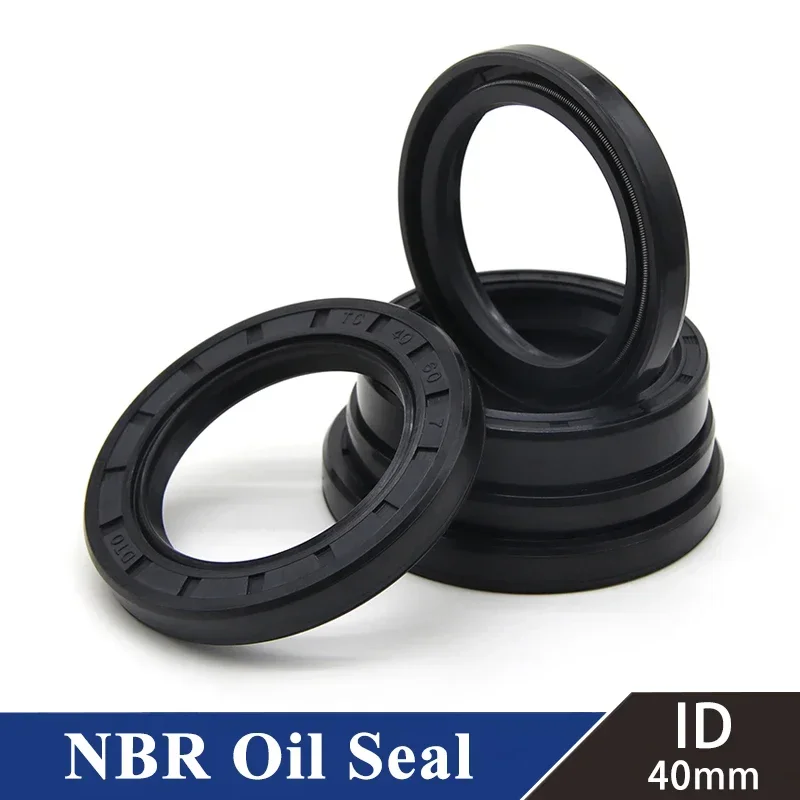 1pcs ID 40mm NBR Oil Seal TC40-50/52/55/56/58/60/62/64/68/70/72/75/80/85/90-5/7/8/9/10/12mm Nitrile Rubber Shaft Double Lip