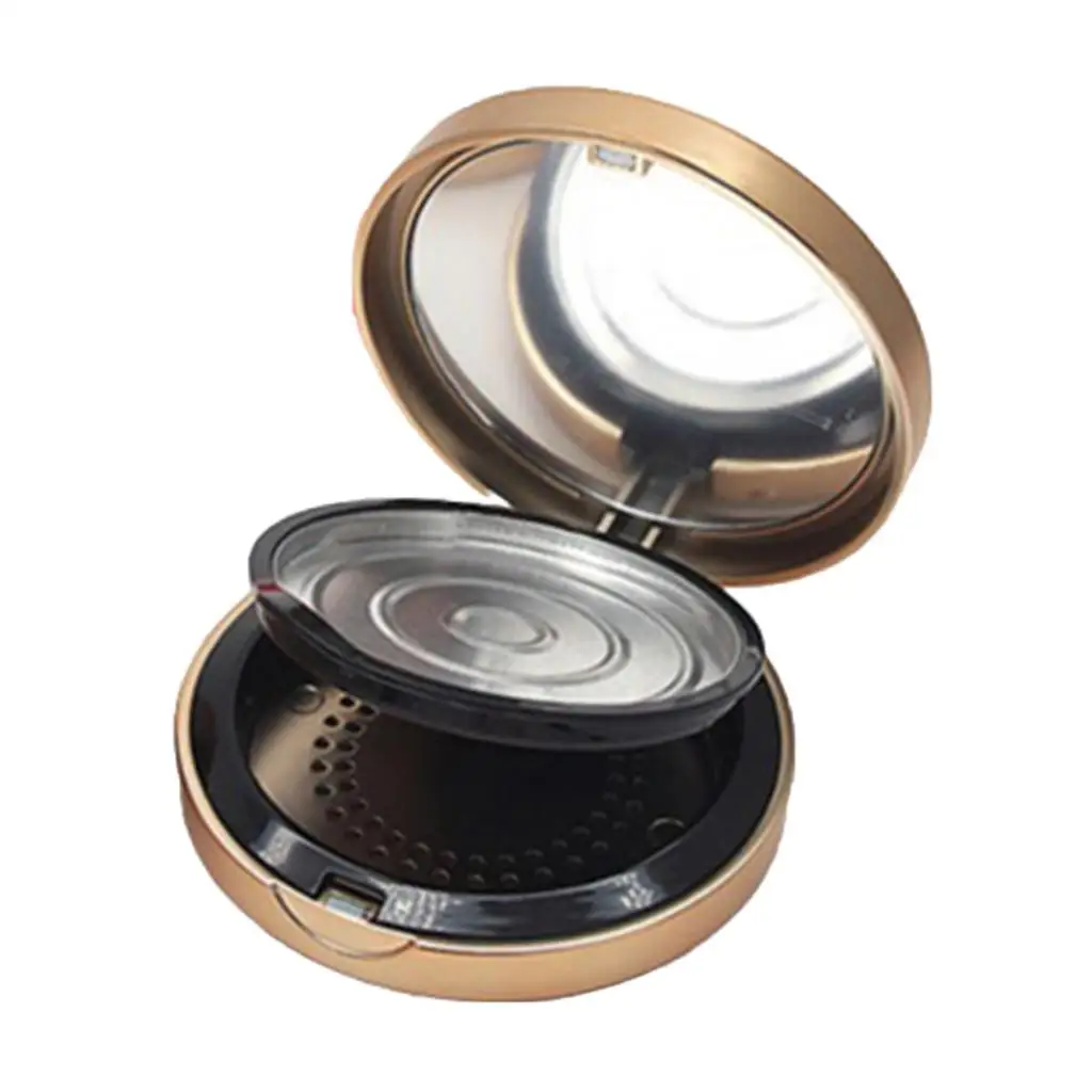 Travel Size Empty Makeup Powder Case Box Magnetic Eyeshadow Container with Mirror for Home or Professional Kit