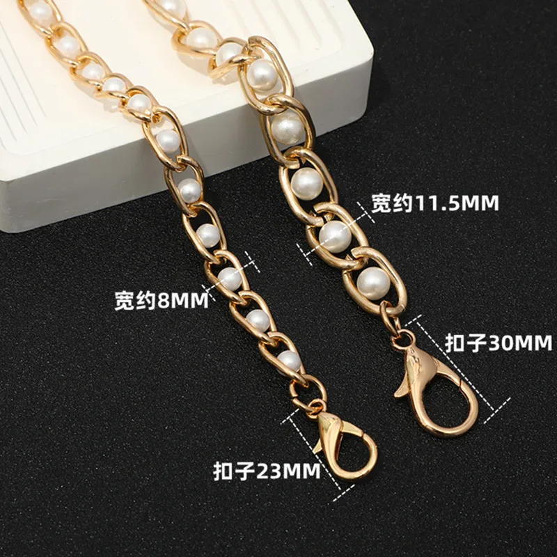 30/60/120cm Purse Bead Chain Strap for DIY Replacement Women Shoulder Crossbody Handbags Chain Bag Straps Hardware Bag Accessory