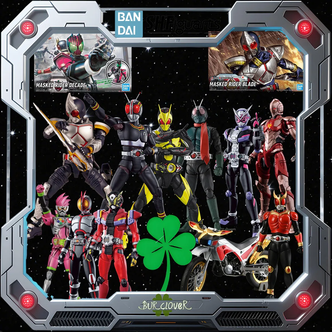 

Bandai Original GUNDAM Figure-rise Standard Series KAMEN RIDER TRYCHASER 2000 Movable Joints High Quality Collectible Toys