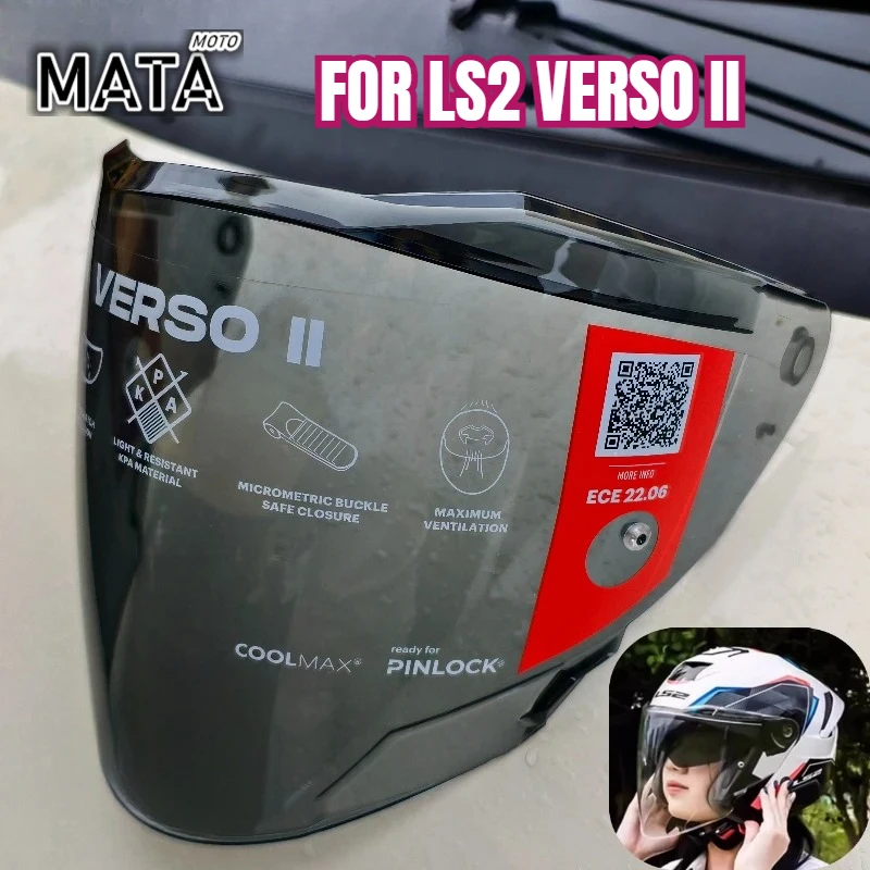 

For LS2 OF618 Helmet Lens Full Face Motorcycle Helmet Color Lens Black Silver Visor for LS2 VECTOR II Anti Fog Sticker