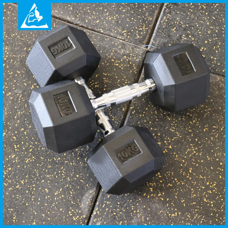 5kg Hexagonal Dumbbell Men's Exercise Arm Muscle Multi-function Fitness Equipment Pure Steel Household Small Dumbbell