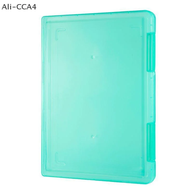 

1pc Portable A4 Transparent Plastic File Box Multi-layer PP File Box Waterproof Dust-proof Storage Box Stationery Supplies